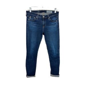 AG Adriano Goldschmied The Stilt Cigarette Leg Jeans Dark Wash Skinny Mid Rise 2